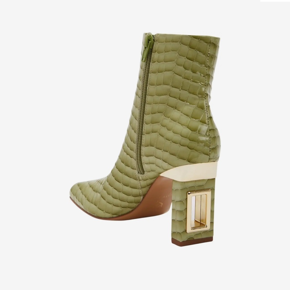 Women’s Katy Perry The Hollow Heel Bootie - Green Fig retails $150 - Picture 5 of 7